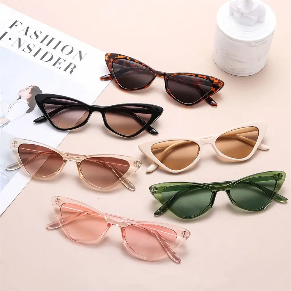 New Vintage Cat Eye Sunglasses Women Sexy Retro Small Frame Sun Glasses 2025 Brand Female Shades Outdoor Eyewear UV400 Oculos