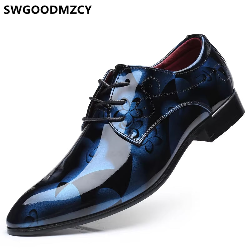 Oxford Men Shoes Italian Luxury Big Size Men Wedding Dress Shoes Formal Shoes for Men Sapatos Social Scarpe Uomo Eleganti