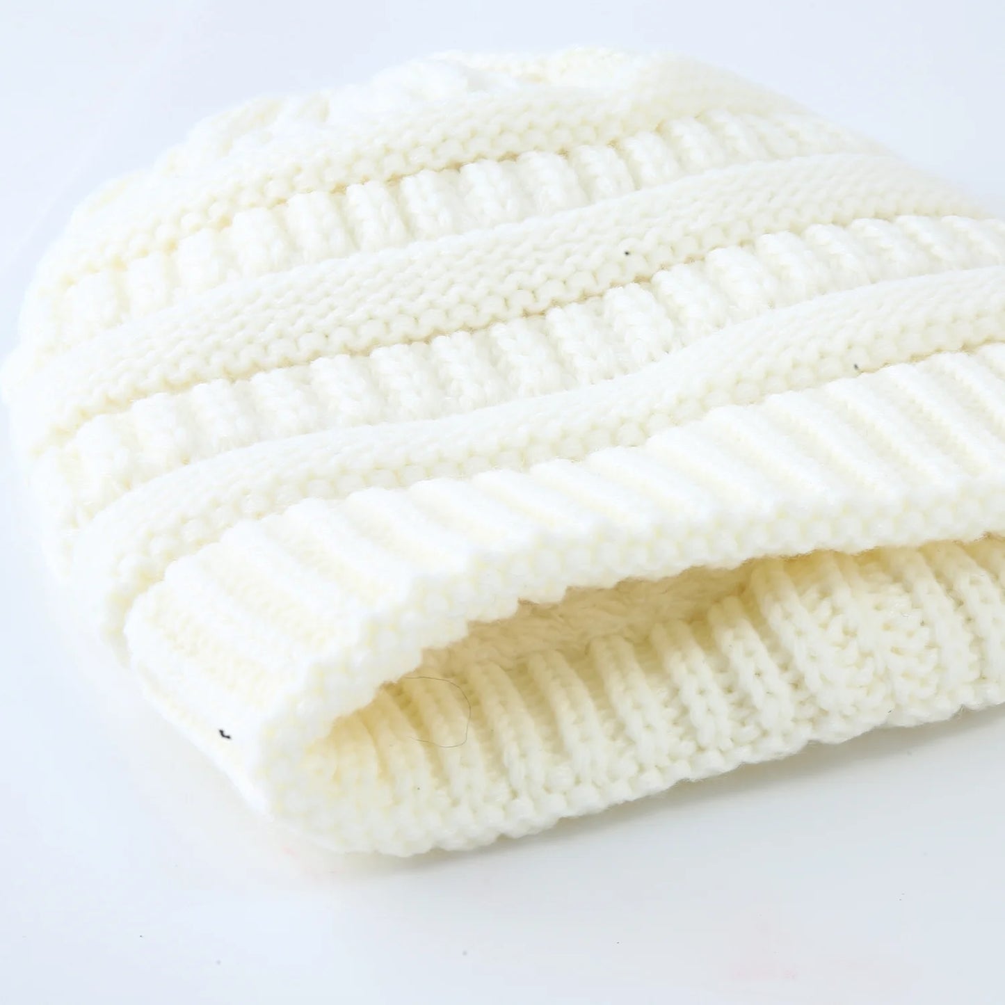 Women Men'S Knitted Beanie Hat Skull Baggy Chunky Messy Ski Winter Cap