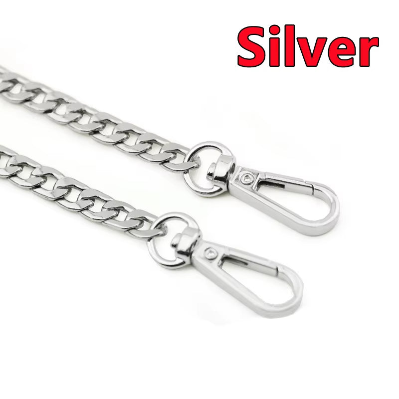 40/120CM High Quality Metal Bag Chain DIY Woven Bag Aluminum Shoulder Strap Crossbody Bag Metal Replacement Chains Accessories