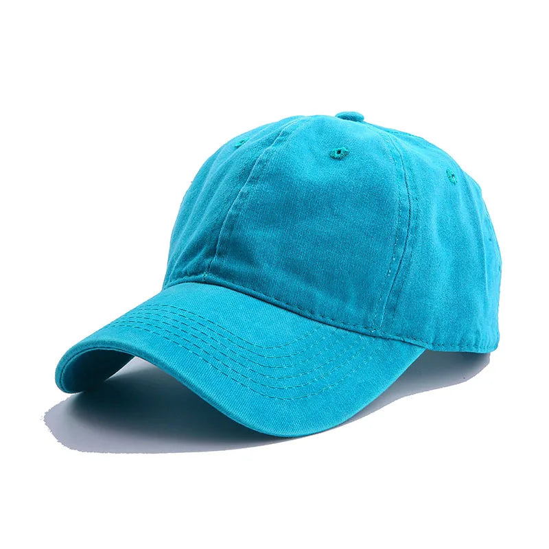 Solid Spring Summer Cap Women Ponytail Baseball Cap Fashion Hats Men Baseball Cap Cotton Outdoor Simple Vintag Visor Casual Cap