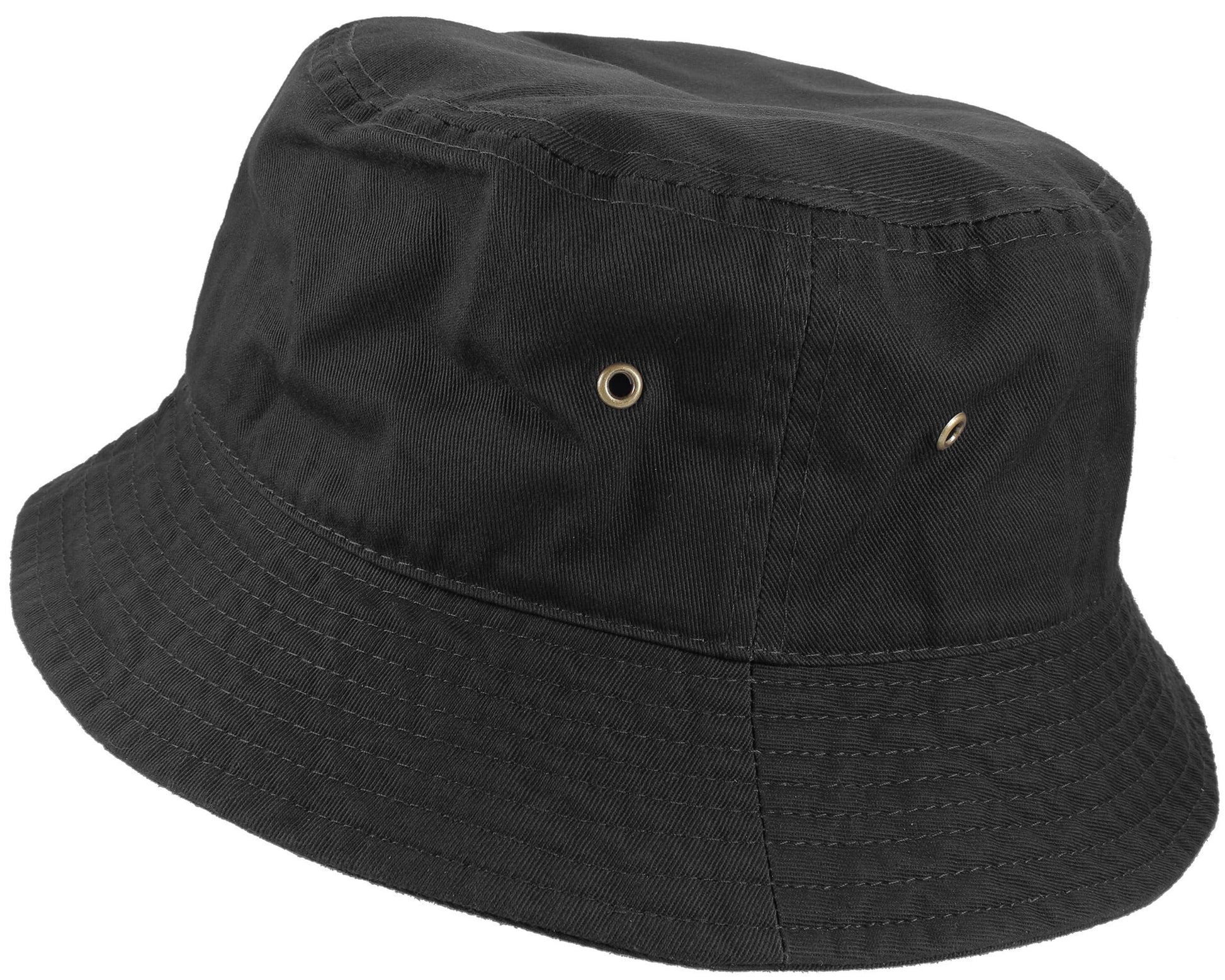 Bucket Hat Cotton Packable Summer Travel Cap. Dye B-L/XL