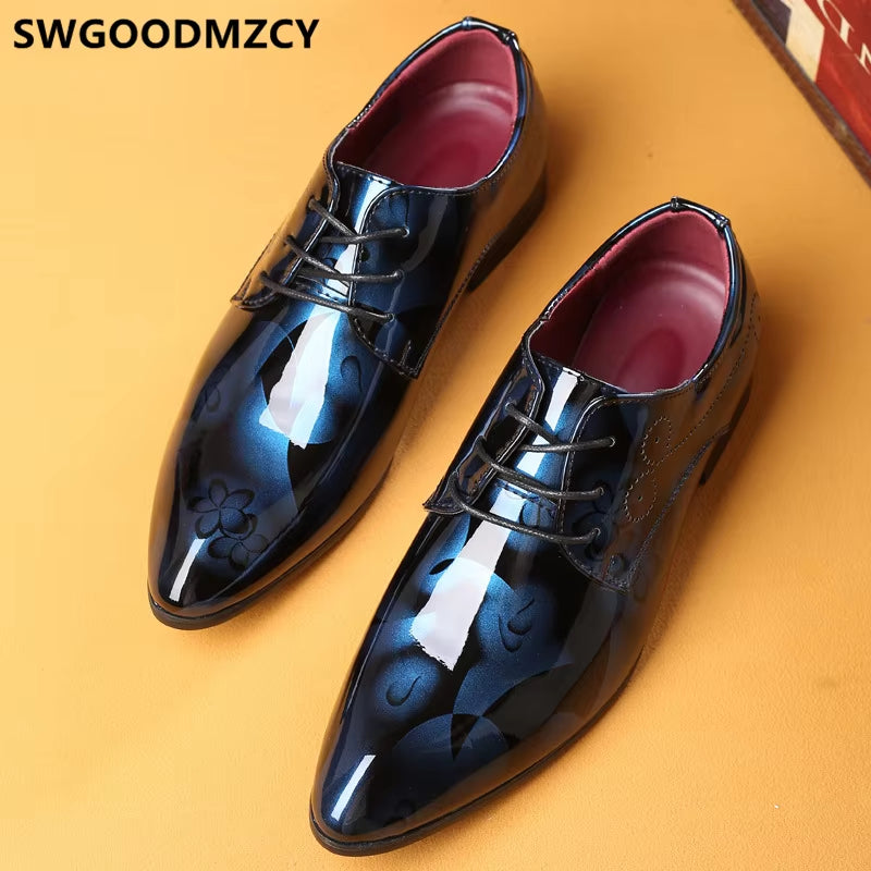 Oxford Men Shoes Italian Luxury Big Size Men Wedding Dress Shoes Formal Shoes for Men Sapatos Social Scarpe Uomo Eleganti