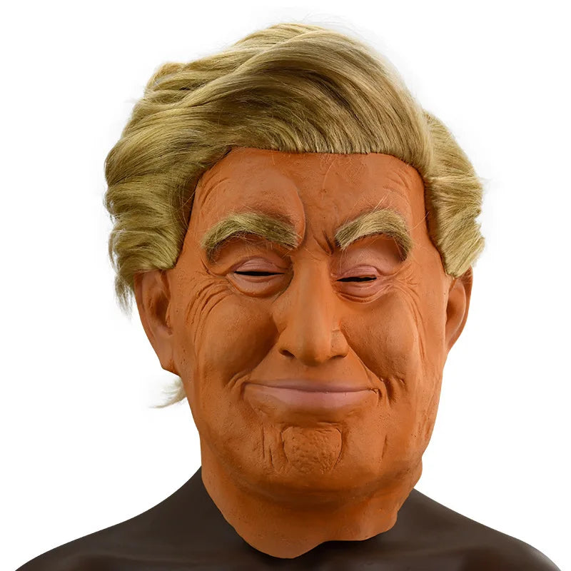 Trump Latex Mask Funny Sichuan Pu Biden Figure Mask Full Face Headgear Biden Halloween Mask Cosplay Character Dress up Props