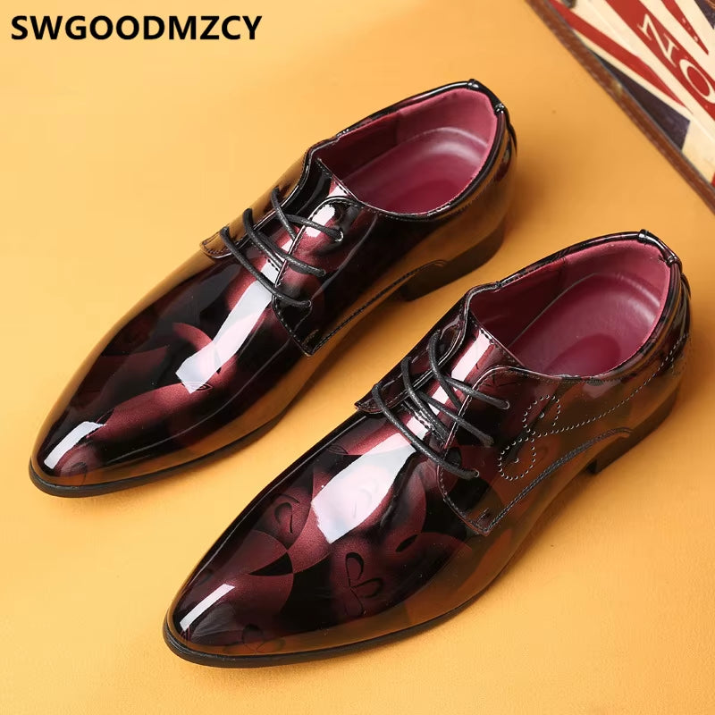 Oxford Men Shoes Italian Luxury Big Size Men Wedding Dress Shoes Formal Shoes for Men Sapatos Social Scarpe Uomo Eleganti