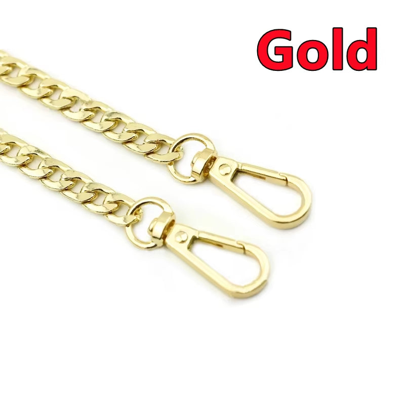 40/120CM High Quality Metal Bag Chain DIY Woven Bag Aluminum Shoulder Strap Crossbody Bag Metal Replacement Chains Accessories