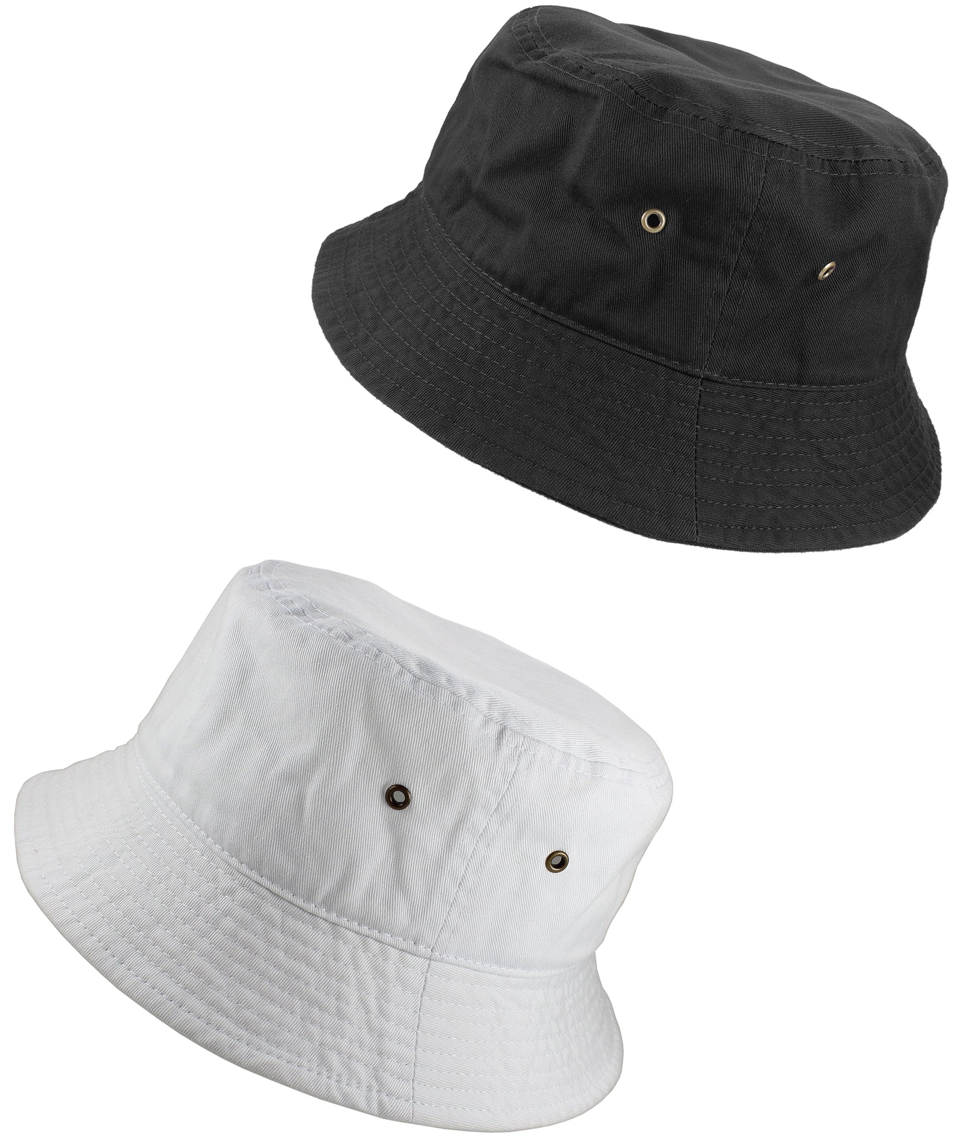 Bucket Hat Cotton Packable Summer Travel Cap. Dye B-L/XL