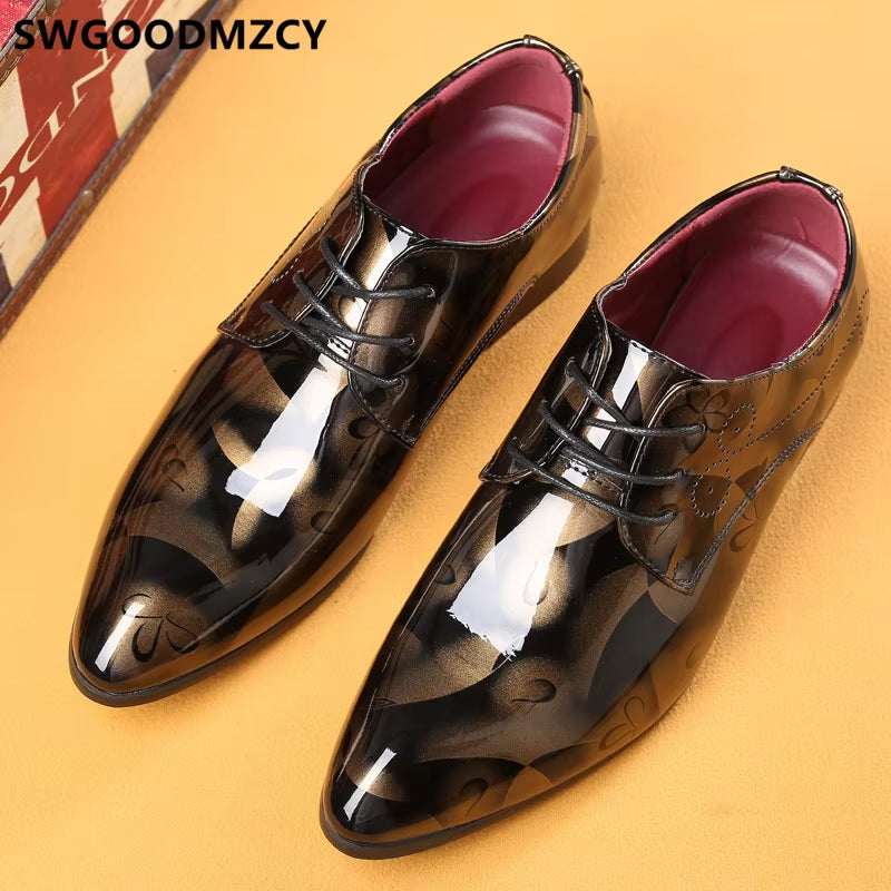 Oxford Men Shoes Italian Luxury Big Size Men Wedding Dress Shoes Formal Shoes for Men Sapatos Social Scarpe Uomo Eleganti