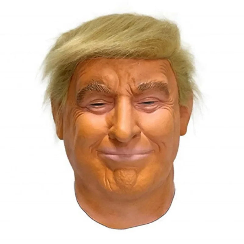 Trump Latex Mask Funny Sichuan Pu Biden Figure Mask Full Face Headgear Biden Halloween Mask Cosplay Character Dress up Props