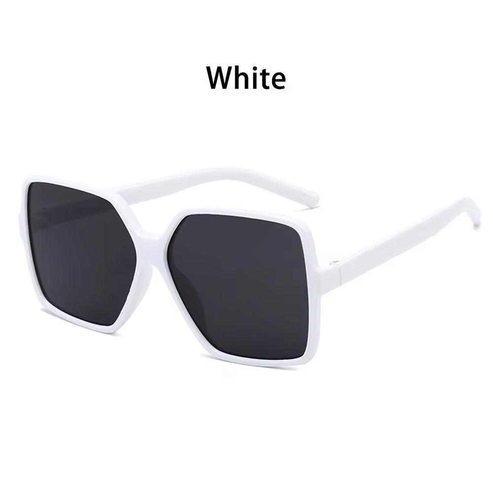 Oversized Square Sunglasses for Women and Men UV Protection Eyeglasses Retro Big Frame Sun Glasses Fashion Shades