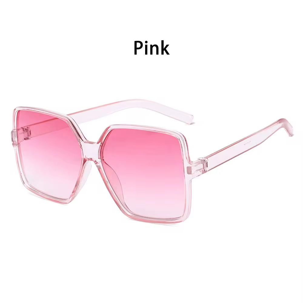 Oversized Square Sunglasses for Women and Men UV Protection Eyeglasses Retro Big Frame Sun Glasses Fashion Shades